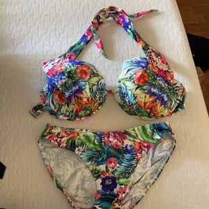 Floral Venus swim suit